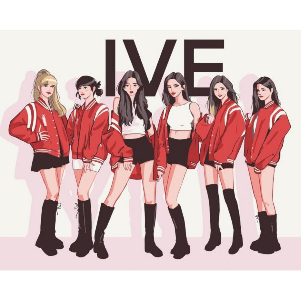 Набор картин по номерам 2 в 1 "IVE" 40х50 10075-AC и "Jimin. Art Prints" 40х50 10269-AC