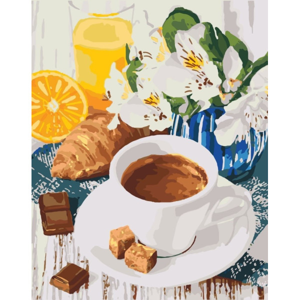 Набор картин по номерам 2 в 1 "Дикая фурия" 40х50 10041-AC и "Сладкое утро" 40х50 12116-AC