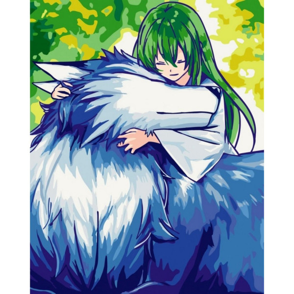 Набор картин по номерам 2 в 1 "Энкиду с волком" 40х50 10357-AC и "Эпохальная фигура" 40х50 10047-AC