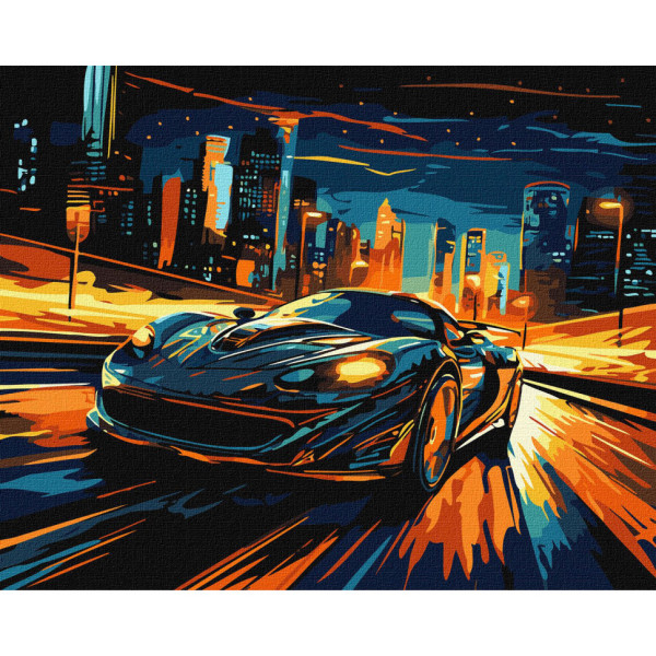 Картина по номерам "Ночной город" KHO3644 40х50см