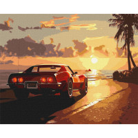 Картина по номерам "Поездка у побережья" KHO2794 40х50 см