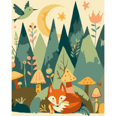 Картина за номерами "Вечірній ліс" 15579-AC 40х50 см