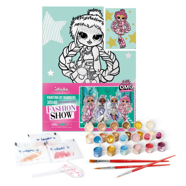 Картина по номерам "L.O.L. Surprise! O.M.G. Fashion show La Rose" KHO6271, 30х40 см