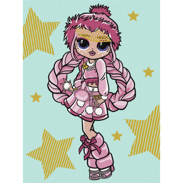 Картина по номерам "L.O.L. Surprise! O.M.G. Fashion show La Rose" KHO6271, 30х40 см