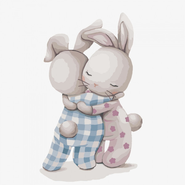 Картина за номерами "Обіймашки" 30 * 30см KHO2337