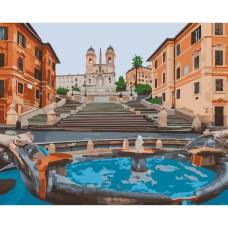 Картина за номерами "Площа Іспанії в Римі" Art Craft 11228-AC 40х50 см