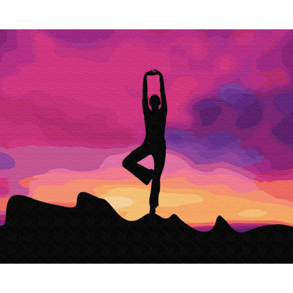 Картина за номерами. Brushme "Медитація на заході" GX34820