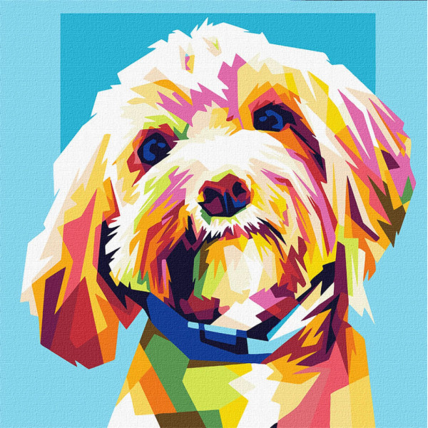 Картина по номерам "Маленький любимец" Идейка KHO4294 40х40 см