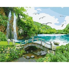 Картина по номерам "Райская бухта" Идейка KHO2860 40х50 см