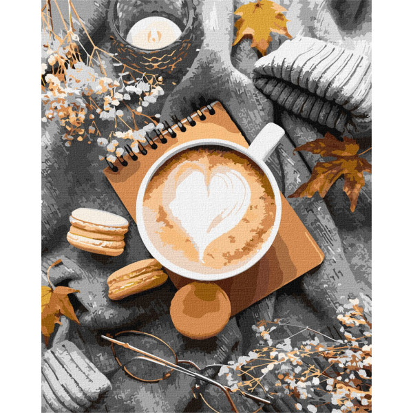 Картина по номерам "Кофейная эстетика" Идейка KHO5643 40х50 см