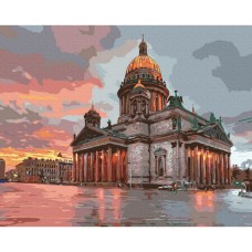 Картина по номерам "Петербургский собор" Brushme GX7966 40х50 см