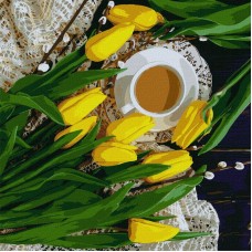 Картина за номерами "Весняний сніданок" ©katryn_elen Ідейка KHO2997 40х40 см