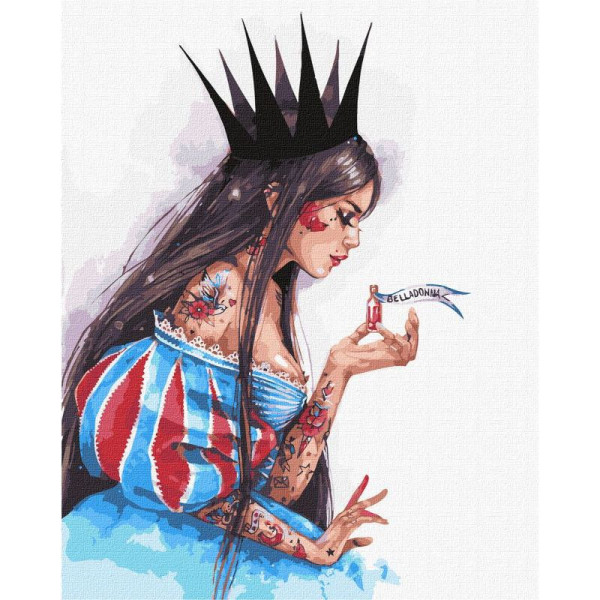 Картина за номерами "Небезпечна краса" ©lesya_nedzelska_art Ідейка KHO4969 40х50 см