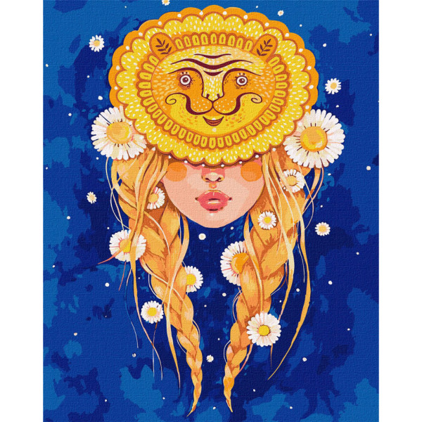 Картина по номерам "Лев" ©lesya_nedzelska_art Идейка KHO2599 40x50 см