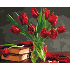 Картина за номерами "Букет тюльпанів" Brushme BS8115 40х50 см