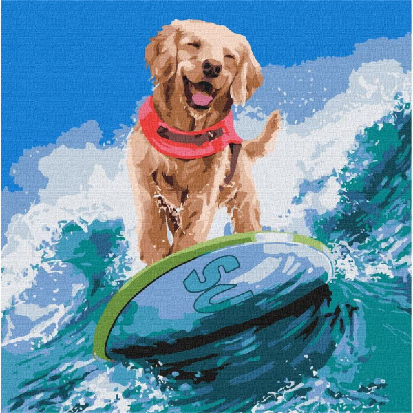 Картина по номерам "Морской экстрим" Идейка KHO4468 40х40 см