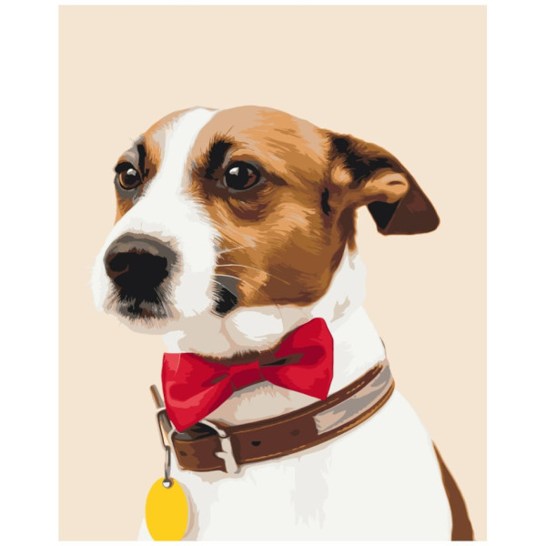 Картина за номерами "Собачка чемпіон" Brushme BS51330 40х50 см