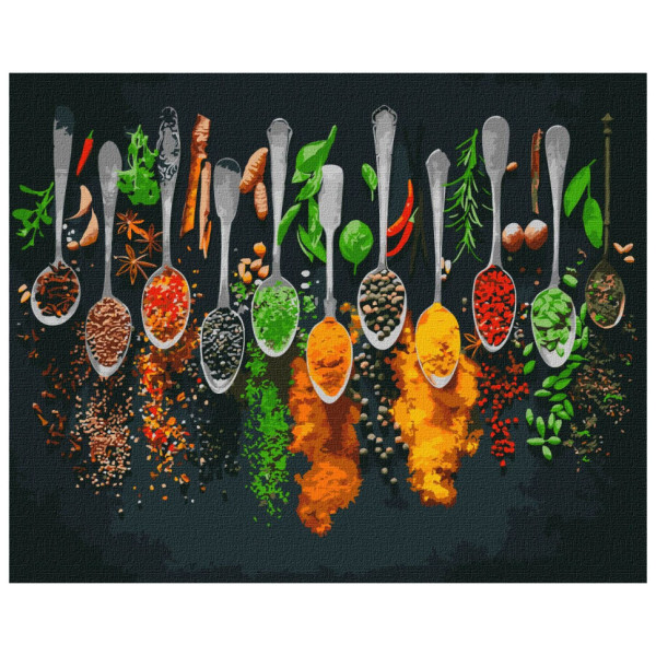 Картина за номерами "Прянощі світу" Ідейка KHO5673 40х50 см