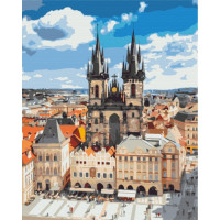 Картина по номерам "Ратуша Праги" Brushme BS51600 40х50 см
