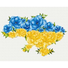 Картина по номерам "Цветущая Украина" © Svetlana Drab BS53081  Brushme 40х50 см