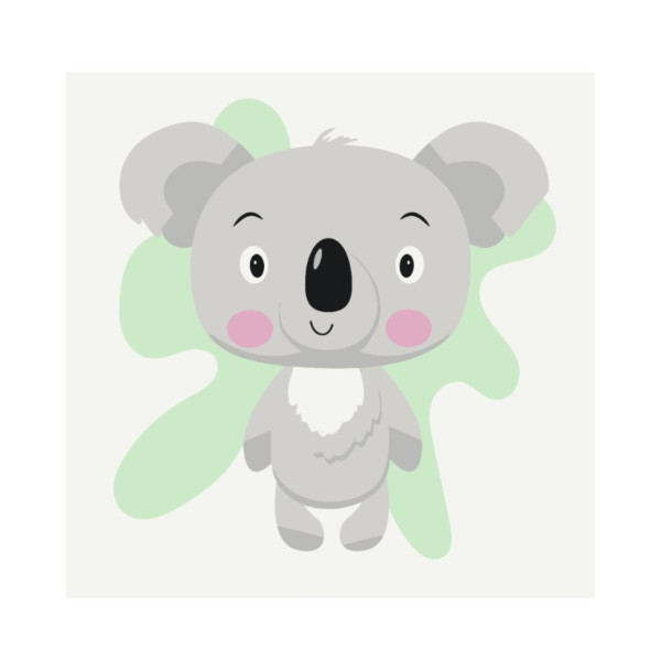 Розпис на полотні "Дружня коала" MBS016  Brushme 20х20 см