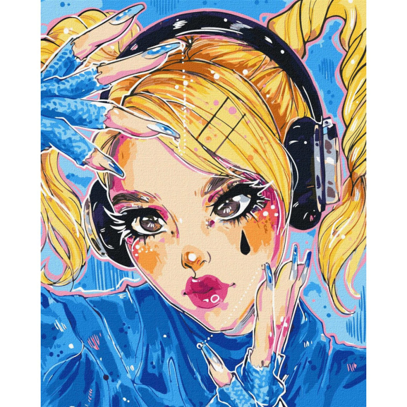 Картина за номерами "Ритмічна музика" ©nila_art_art  KHO2549 40х50 см Ідейка