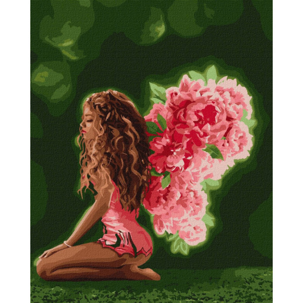 Набор картин по номерам 2 в 1 Идейка "Цветочные крылья" 40х50 KHO4754 и "Настурции" 40х40 KHO2915