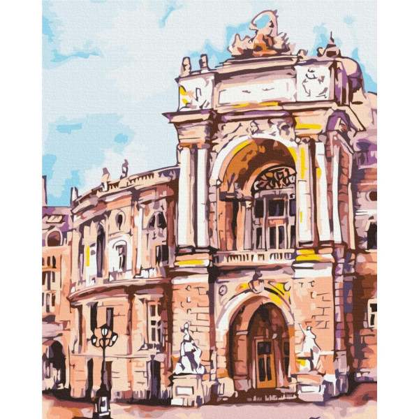 Картина за номерами "Одеський театр" ©Maznyeva Maryna BS53361, 40х50 см