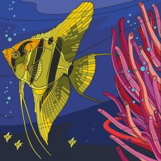 Картина за номерами "Жовта рибка" 11535-AC 30х30 см