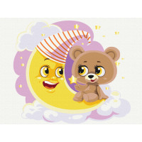 Картина за номерами "Сонний ведмедик" Brushme KBS0088 30x40 см