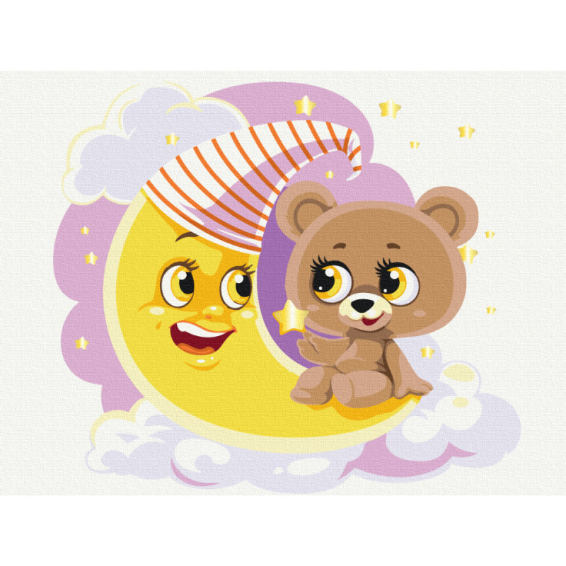 Картина за номерами "Сонний ведмедик" Brushme KBS0088 30x40 см