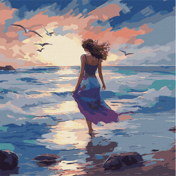 Картина по номерам "Прекрасная стихия" KHO8418 40х40см