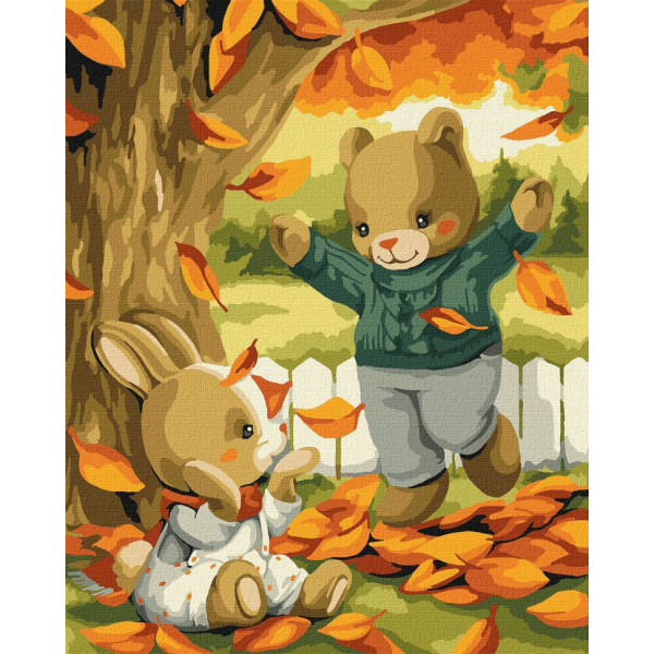 Картина за номерами "Золотий листопад" KHO6540 40х50 см