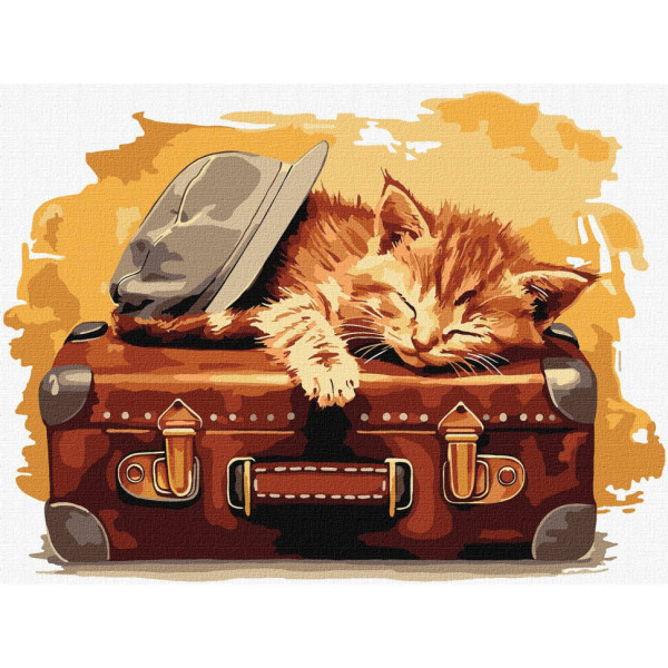 Картина по номерам "Готов к путешествию" KHO6613 30х40 см