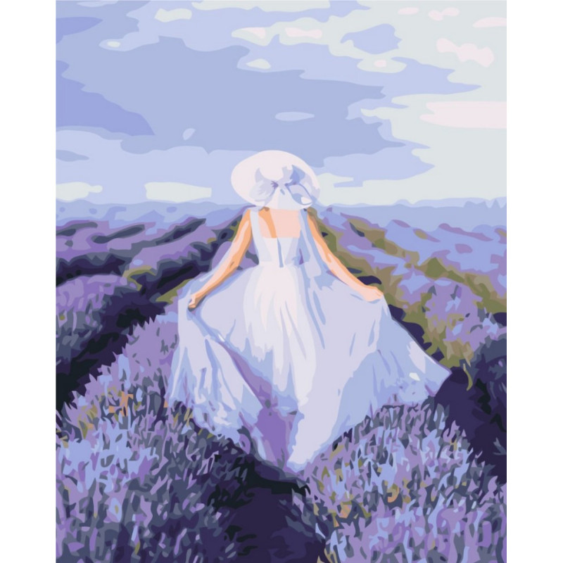 Картина за номерами "Лавандова легкість" BS52649, 40x50 см
