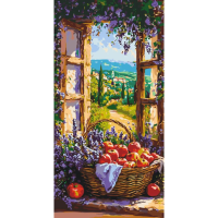 Картина по номерам "Фруктовая корзина" LW5133, 40х80 см