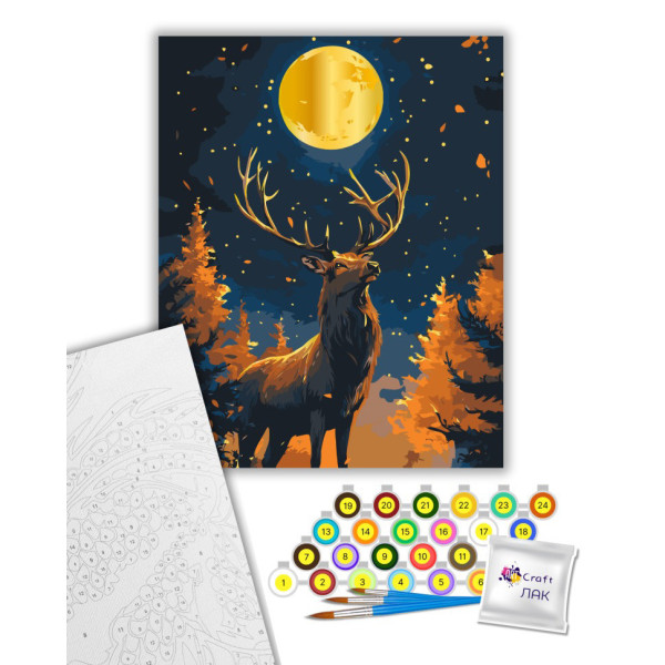 Картина по номерам "Над пропастью" 11735-AC с металлизированными красками 40x50 см