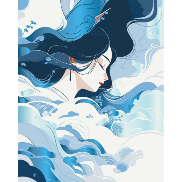 Картина за номерами "Стихія повітря" 10189-AC з металізованими фарбами 40x50 см