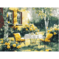 Картина за номерами "Затишний дворик" ©art_selena_ua KHO6374, 30х40 см