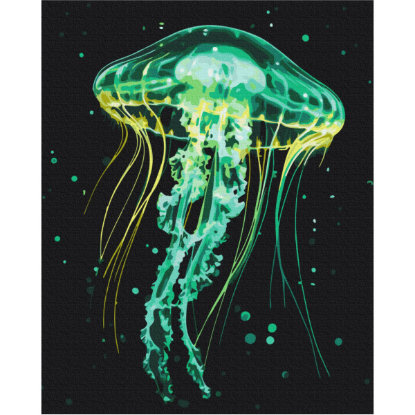 Картина за номерами "Сяюча медуза" BS54149, 40х50 см
