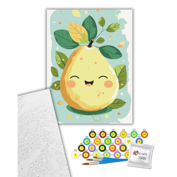 Картина по номерам "Веселая груша" 15586-AC 30x40 см