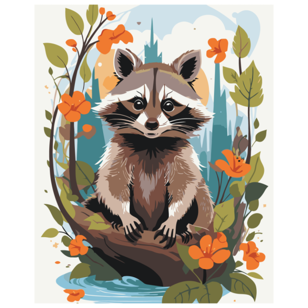 Картина по номерам "Забавный полоскунчик" Art Craft 11596-AC 40х50 см