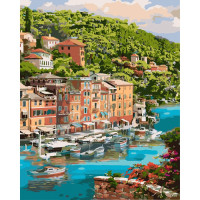 Картина по номерам. "Живописная бухта" KHO2273, 40х50 см