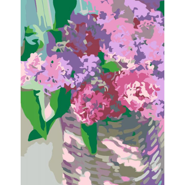 Картина по номерам. Rosa „Нежные гиацинты“ N00013294, 35х45 см