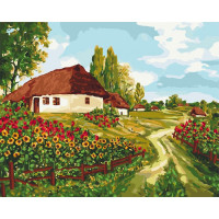 Картина по номерам. "Украинскими тропами" 40*50см KHO2277