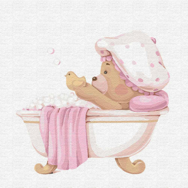 Картина по номерам. "Веселое купание" 30*30см KHO2352