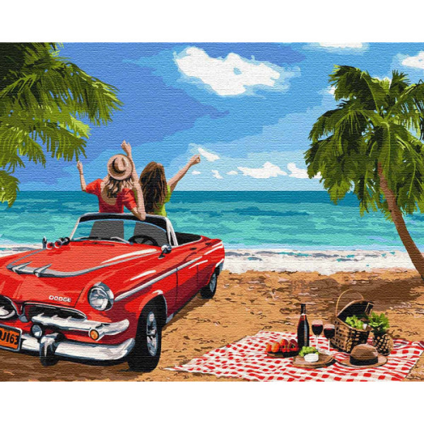 Картина за номерами. "Подорож з подругою" 40 * 50см KHO4758