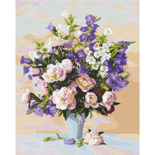 Картина по номерам. "Яркие колокольчики" 40*50см KHO3113