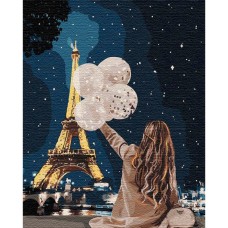Картина за номерами. "Незабутній вечір в Парижі" 40 * 50см KHO4763