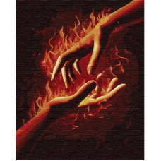 Картина по номерам. "Огонь между нами 1" 40*50см KHO4775